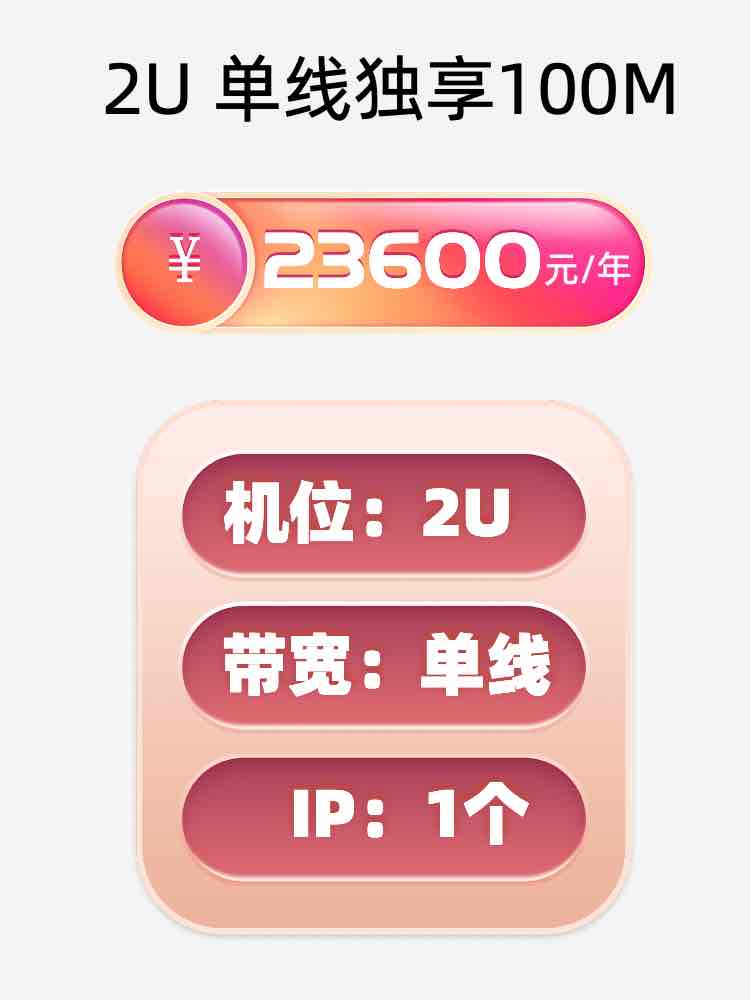 宜昌单线100M服务器托管价格