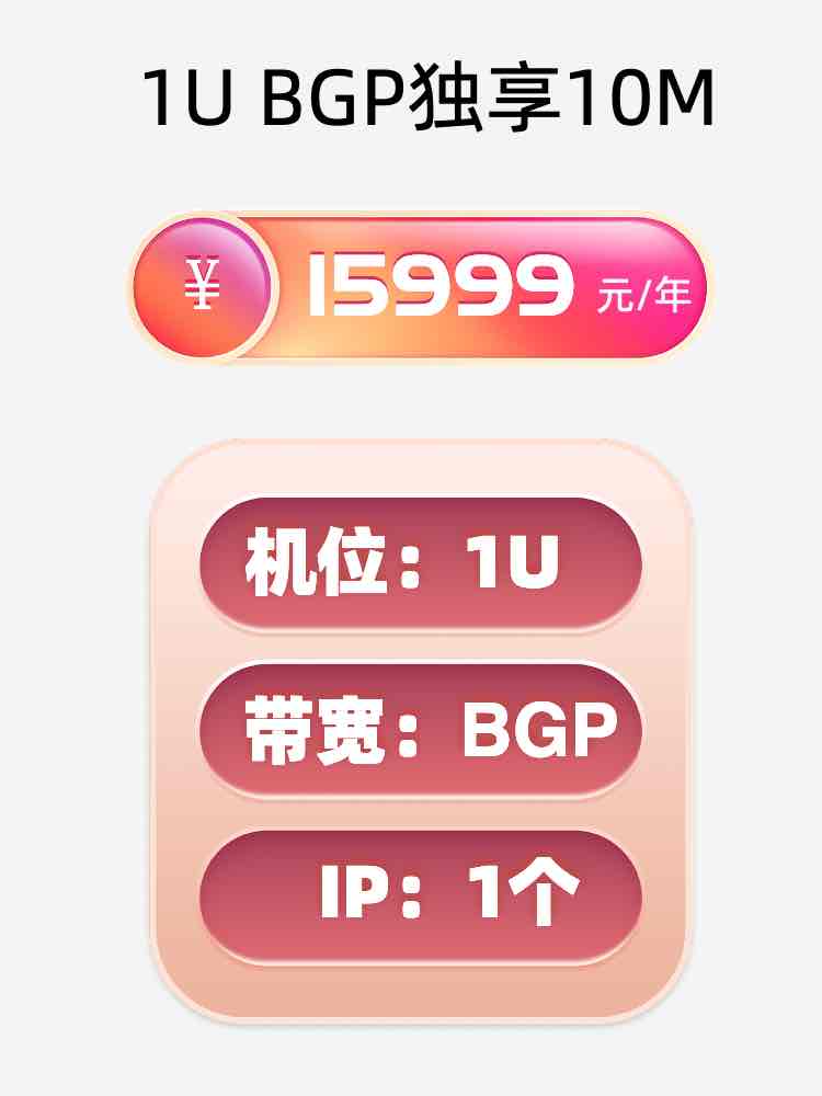 宜昌BGP独享服务器托管价格